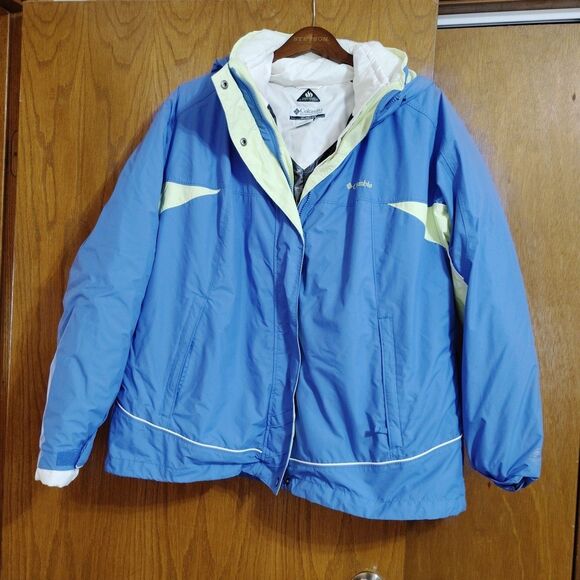 Columbia Jacket 2X Hooded Jacket Coat Interchange Removable Liner Winter - Picture 1 of 11